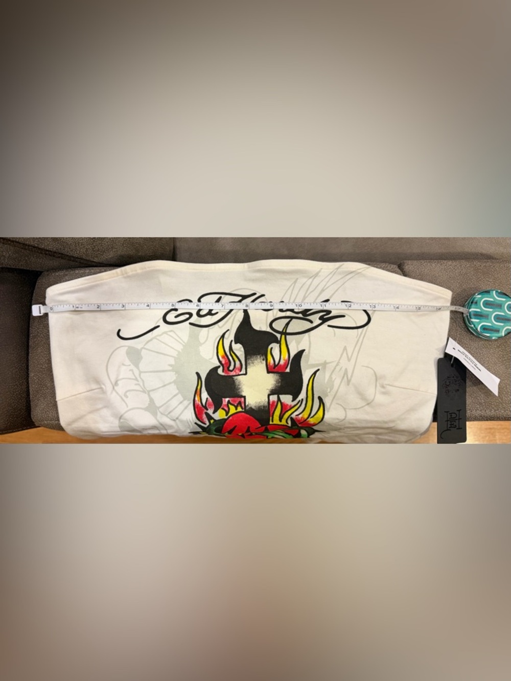 NWT ED HARDY Cross Heart Womens Tube Top - Picture 3 of 4